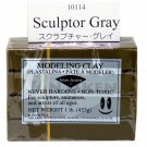 Van Aken Plastalina Modeling Clay Sculptor Gray 1 lb. bar