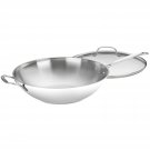 Cuisinart 726-38H Chef's Classic Stainless 14-Inch Stir-Fry Pan with Helper H...