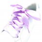 2 Pair Wide Flat Shoelaces Silk Ribbon Satin Shoe Laces Sport Sneakers Shoe S...