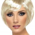 Smiffys Women's Babe Wig Short Bob with Fringe One Size Blonde