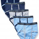 Fruit of the Loom Boys' Fashion Brief (Pack of 5) Stripes and Solids Large
