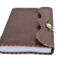 Prastara 10" Large Genuine Leather Journal Vintage Antique Style Organizer Bl...