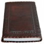 Prastara 10" Large Genuine Leather Journal Vintage Antique Style Organizer Bl...