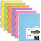 Mead Spiral Notebook, 6 Pack of 1-Subject College Ruled Spiral Bound Notebook...