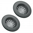 mDesign Modern Kitchen Sink Strainer, Drain Cover for Standard Kitchen Sinks,...