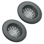 mDesign Modern Kitchen Sink Strainer, Drain Cover for Standard Kitchen Sinks,...