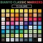 Bianyo Classic Series Alcohol-Based Dual Tip Art Markers(Set of 72,Travel Case)