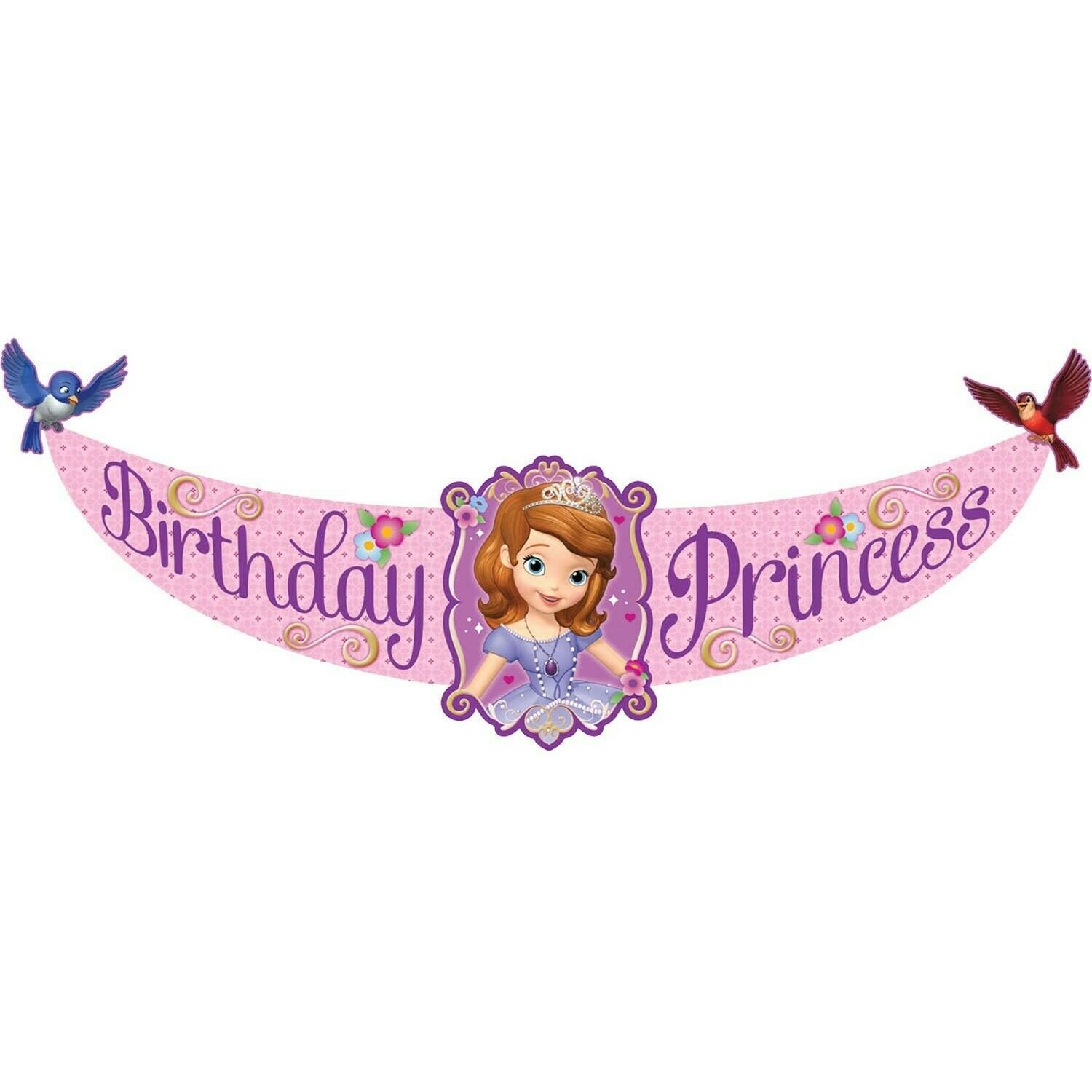 Sofia the First Cardboard Birthday Banner (6ft)