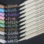 PuTwo Metallic Markers, 10 Assorted Colors Water Proof Metallic Paint Pen Met...