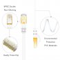 Cat 7 Shielded Ethernet Patch Cable 50 ft White (Highest Speed Cable) Cat7 Fl...