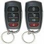 InstallGear Car Alarm Security & Keyless Entry System, Trunk Pop with Two 4-B...