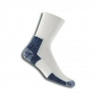 Thorlos Unisex XJ Running Thick Padded Crew  Sock Large White/Navy