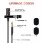 Audiofina Lavalier Lapel Microphone Omnidirectional Condenser 3.5mm Mic Perfe...