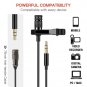 Audiofina Lavalier Lapel Microphone Omnidirectional Condenser 3.5mm Mic Perfe...