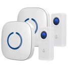 CROSSPOINT Expandable Wireless Doorbell Alert System, Multi-Unit Base Starter...
