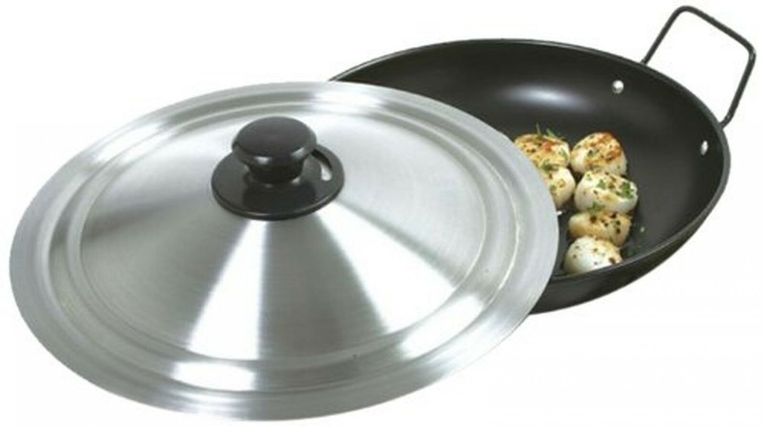Norpro 12.5" Universal Vented Steam Release Stainless Steel Cookware Lid, Sil...