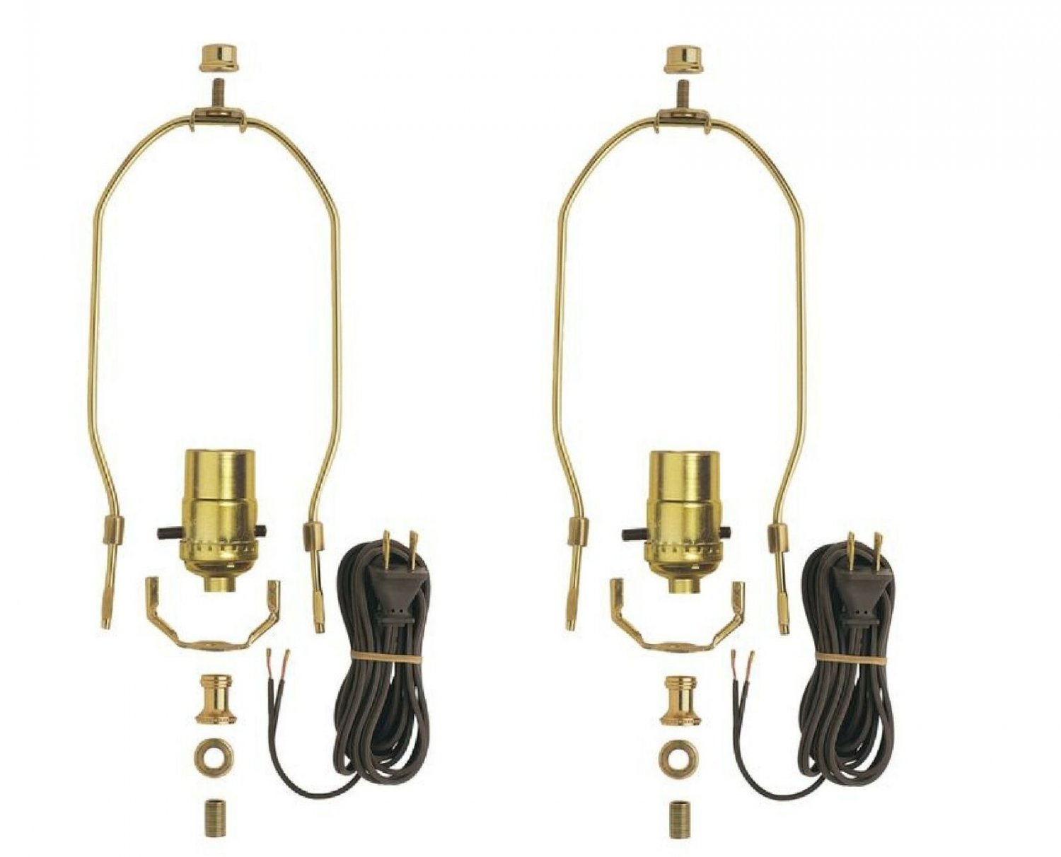 Dysmio Lighting - Make A Lamp Kit Brass Plated - 2 Pack