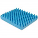 Egg Crate Sculpted Foam Seat Cushion Without Back, Blue