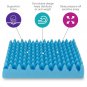 Egg Crate Sculpted Foam Seat Cushion Without Back, Blue