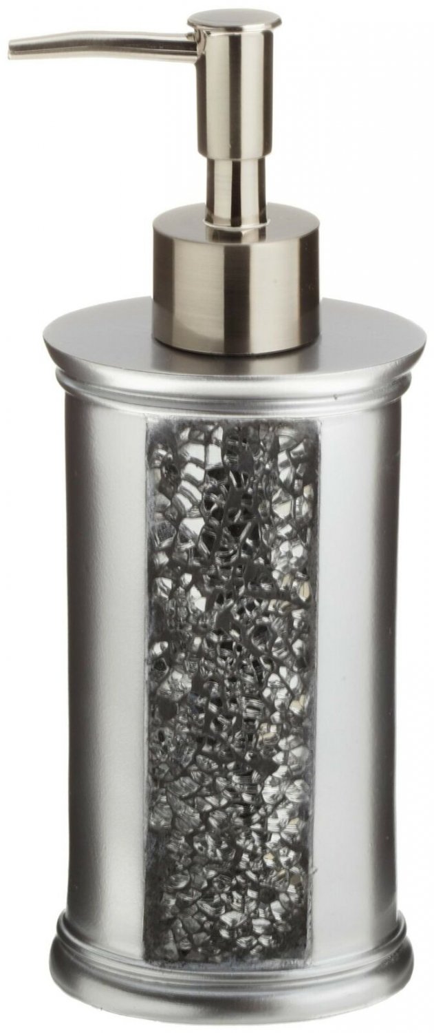 Popular Bath Soap Dispenser/Lotion Pump, Sinatra Collection, Silver Lotion Pump