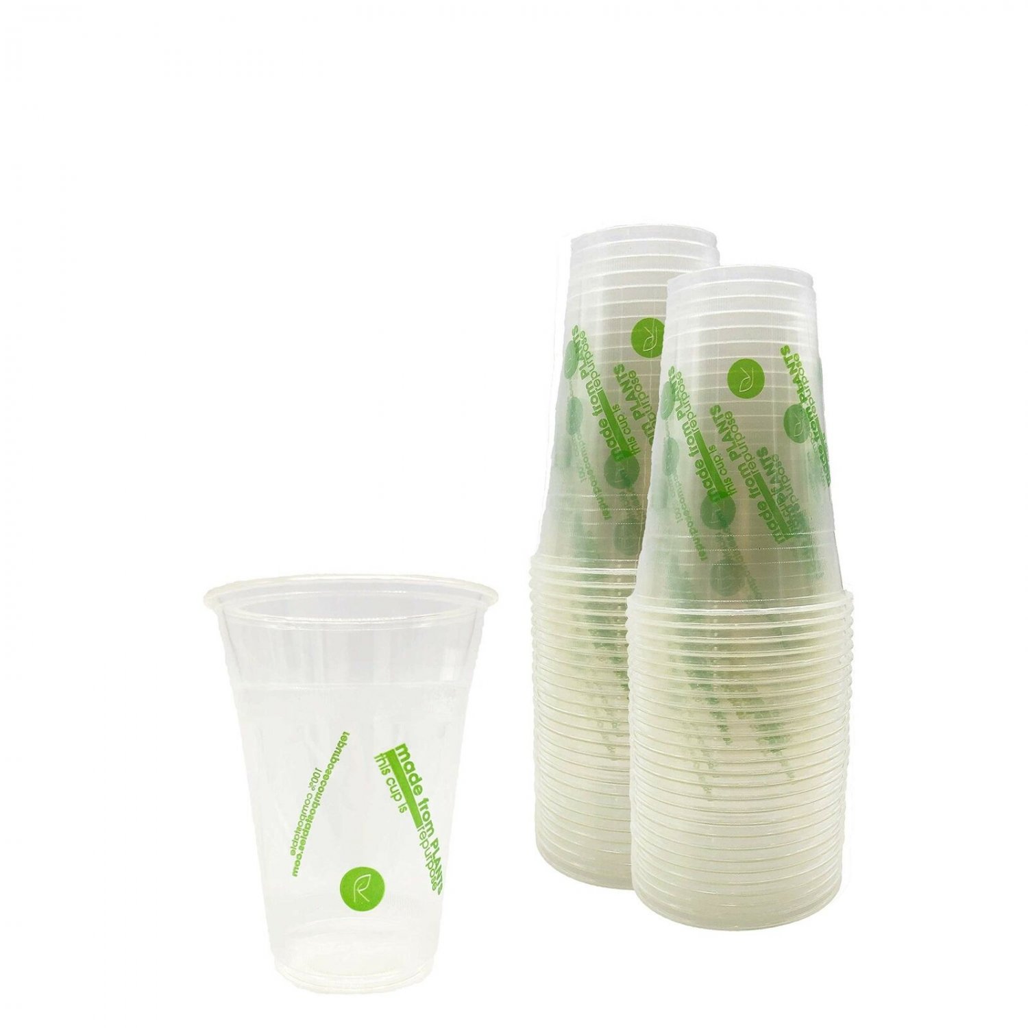 Repurpose 100% Compostable Plant-Based Clear Cold Cup | 16 Ounce Party Cups |...