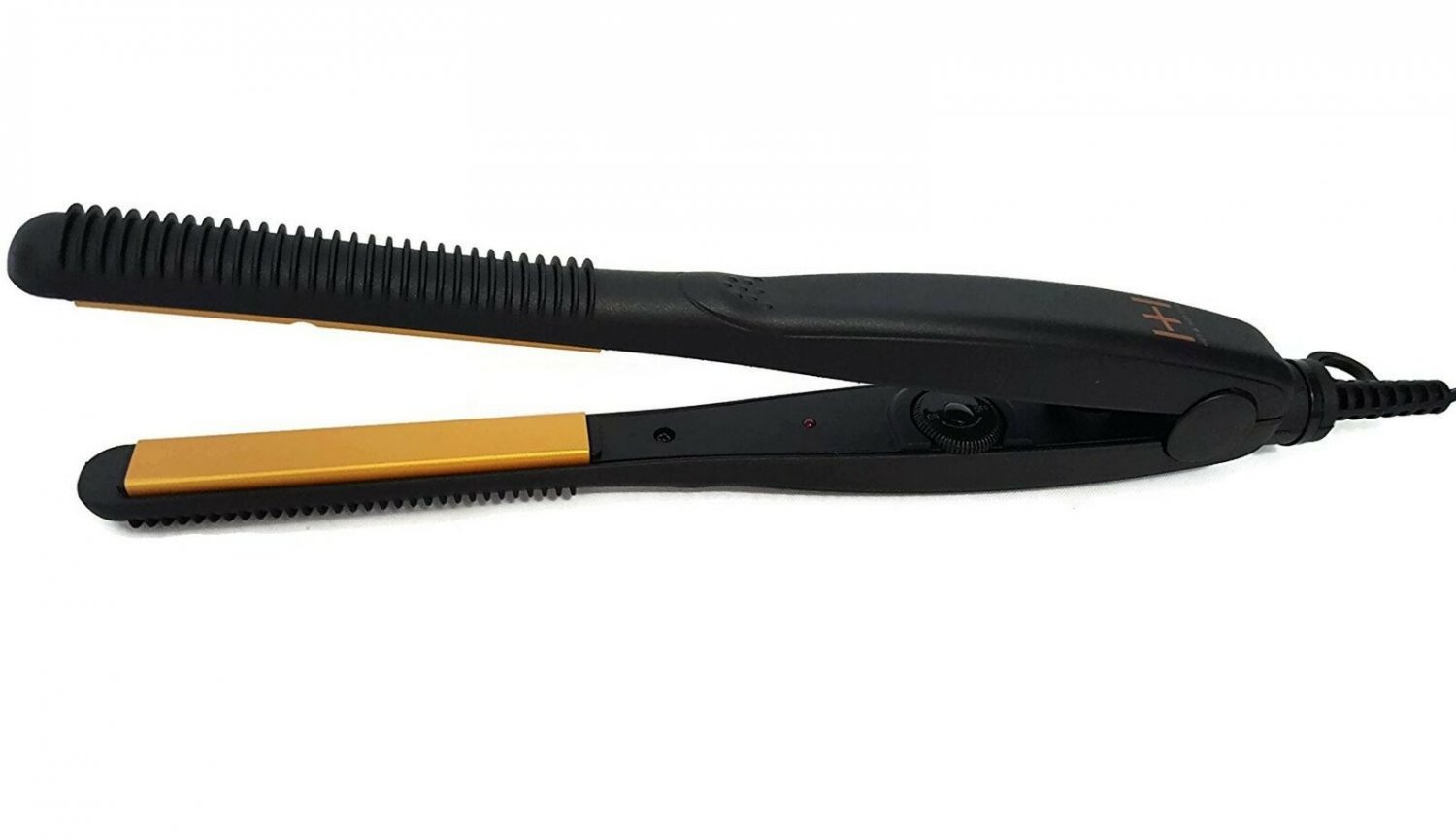 Gold Ceramic 1/2 Inch Flat Iron (Do NOT Exceed 120 Volts per usage) 1/2'' Flat