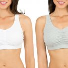 Fruit of the Loom Women's Sport Bra with Cookies (Pack of 2) 40