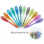 Gel Pens - Peacock Feather Pattern Colored Gel Ink Pen with Diamond Tip, VANZ...