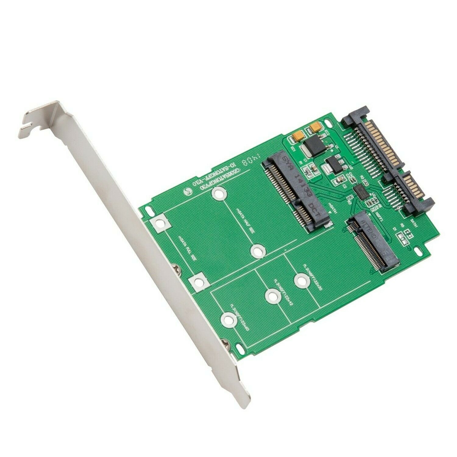 Syba SI-ADA50067 M.2 (NGFF) & mSATA SSD to SATA III Adapter mSATA 50.95x30