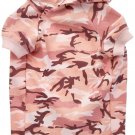 Casual Canine Cotton Camo Dog Hoodie Pink X-Large