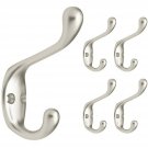Franklin Brass FBCHH5-MN-C Heavy Duty Coat and Hat Hook, 5-Pack, Matte Nickel...