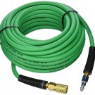 Hitachi 115158 Hybrid Hose with Industrial Fittings, 1/4" x 50'