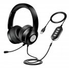 Vtin Headset with Microphone, USB Headset/ 3.5mm Computer Headphone Headset N...