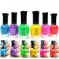 KLEANCOLOR NEON COLORS 12 FULL COLLETION SET NAIL POLISH LACQUER 1 SET (12PCS)