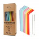 Reusable Straws, BEAUTLOHAS. Bent Silicone Straws, 8.46-Inch Eco Friendly Str...