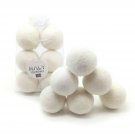 RALY Wool Dryer Balls XL 6-Pack, Organic Reusable Fabric Softener, All Natura...