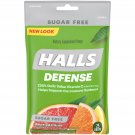 Halls Defense Citrus Sugar Free Vitamin C Drops - 300 Drops (12 bags of 25 dr...