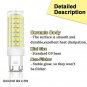 DiCUNO G9 LED Light Bulbs, 4.5W (50W Halogen Equivalent), 450LM, Daylight Whi...