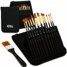 Artify 12 Pcs Paint Brush Set Includes Pop-up Carrying Case with Free Palette...