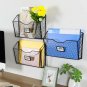 PAG 3 Pockets Hanging File Holder Wall Mount Mail Organizer Metal Chicken Wir...