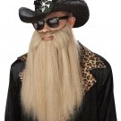 California Costumes 80's Blues Rocker Beard with Moustache One Size Blonde