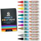 Premium Paint Pens by Beric 12 pack, Oil-based Paint Marker, Medium Point, Wr...