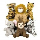 Assortment Suede Jungle Animal, 1 dozen, Zoo Party, Favors, Giveaways, Gifts
