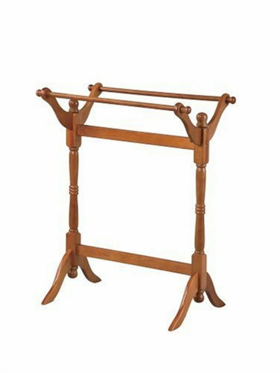 Powell Oak Blanket/Quilt Rack 25"L x 16.5"W x 32.5"H Nostalgic Oak