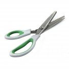 ZXUY Pinking Shears Green Comfort Grips Professional Dressmaking Pinking Shea...