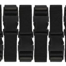 Harrier 72-inch Utility Strap with Quick-Release Buckle, Black, 6-Pack