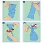 50 Pack Emesis Bag, Disposable Vomit Bags, Aircraft & Car Sickness Bag, Nause...