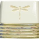 Creative Bath Products Dragonfly Toothbrush Holder Beige/White