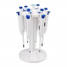 Four E's Scientific Laboratory Carousel Pipette Stand, Hold 6 Pipettors, White