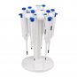 Four E's Scientific Laboratory Carousel Pipette Stand, Hold 6 Pipettors, White